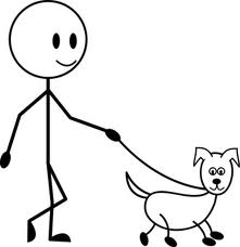 Man Walking Dog - Pinewood Court - Manufactured Housing Community
